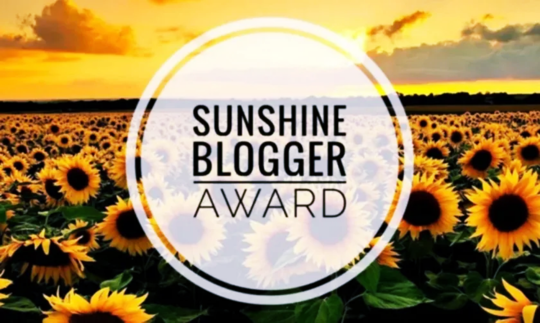 SUNSHINE BLOGGER AWARD